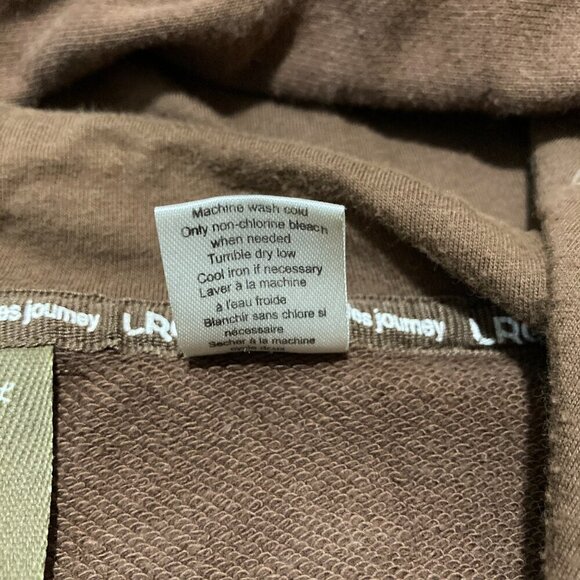 LRG Lifted Research Group Hoodie Mens M Brown Full Zip Pockets Grass Roots - Picture 8 of 13